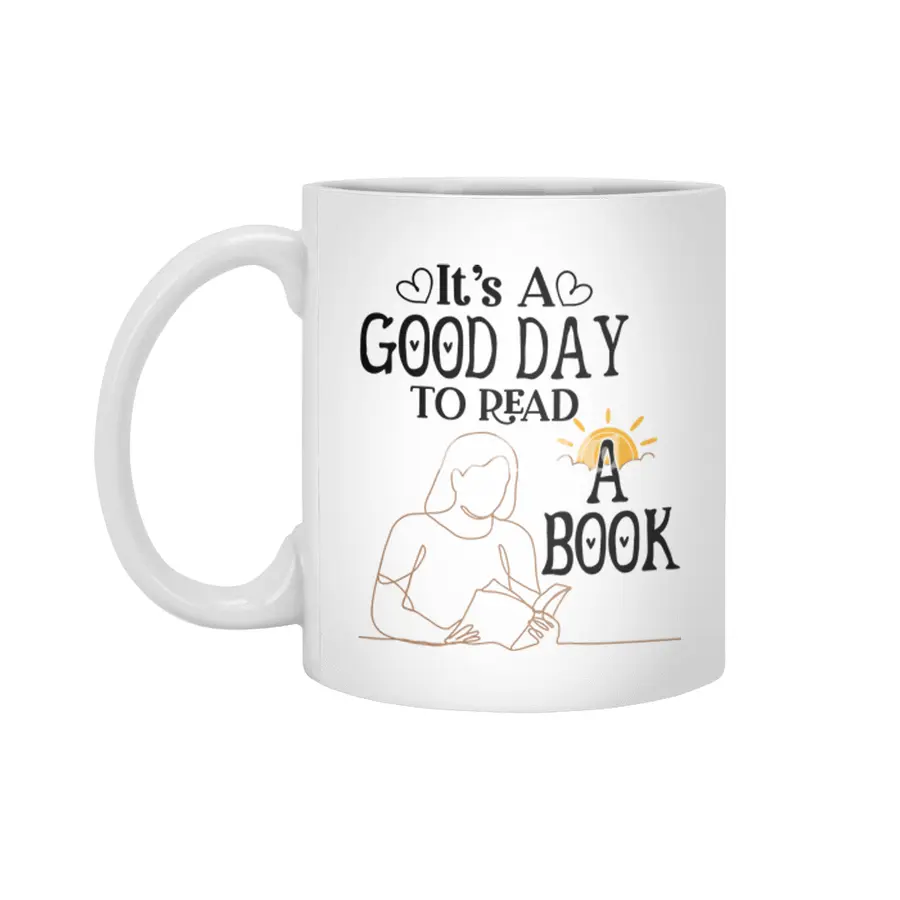 Its A Good Day To Read Shirt, Bookish Shirt, Book Sweatshirt, Poet Shirt, Literature Shirt Beyaz Kupa