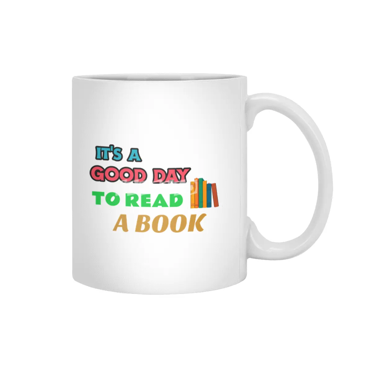 It's a Good Day to Read a Book Fanny Librarian & Book Lovers T-Shirt Beyaz Kupa