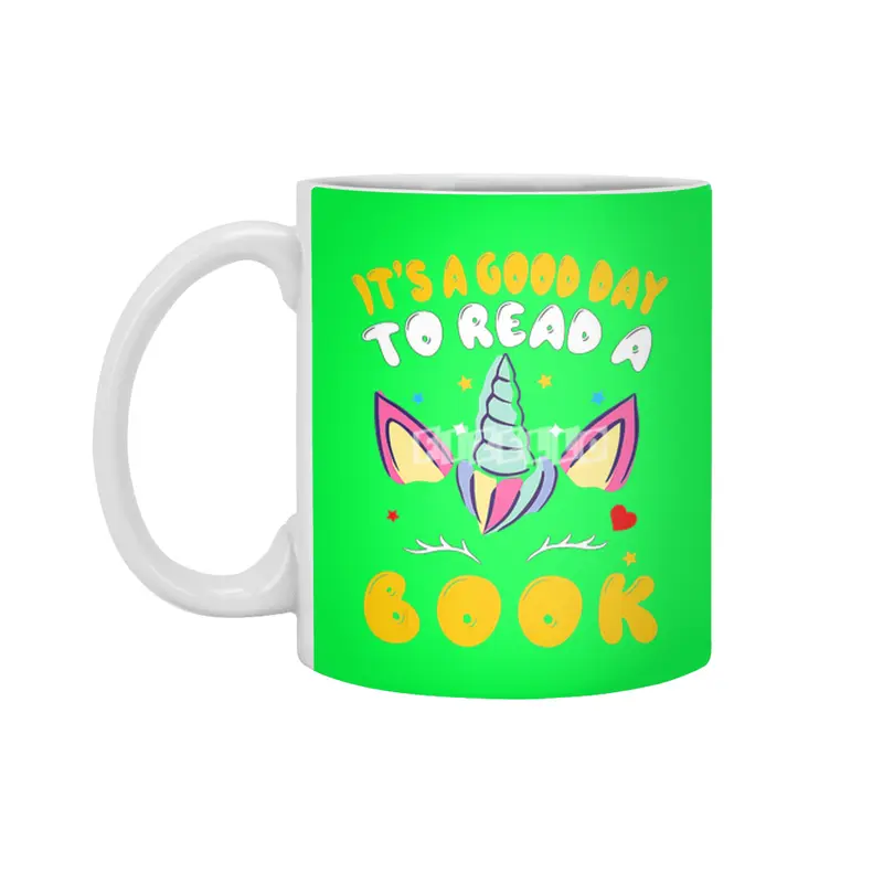 Unicorn Reading lovers Its A Good Day To Read Beyaz Kupa