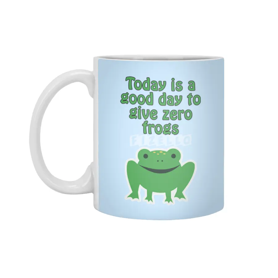 Today is a good day to give zero frogs Beyaz Kupa