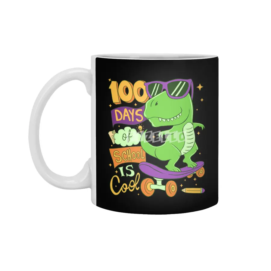100 day of school is cool Beyaz Kupa