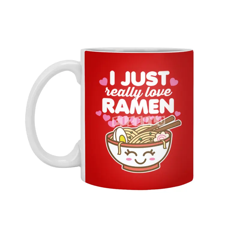 I Just Really Love Ramen Cute Kawaii Noodles Beyaz Kupa