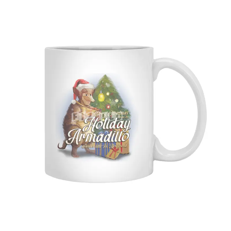 Merry Christmas from the Holiday Armadillo Beyaz Kupa