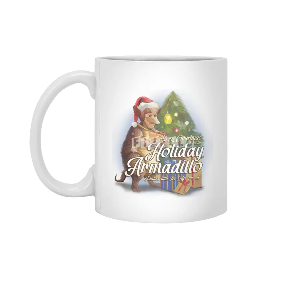 Merry Christmas from the Holiday Armadillo Beyaz Kupa
