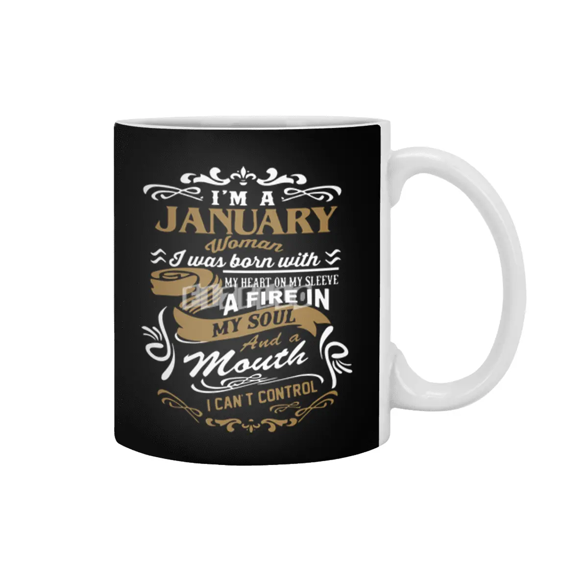 I'm a January Woman shirt Beyaz Kupa