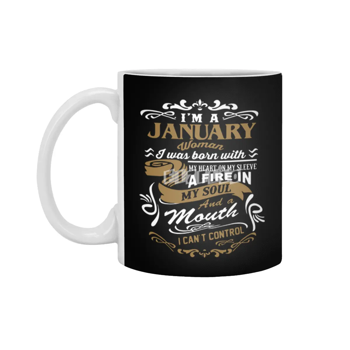 I'm a January Woman shirt Beyaz Kupa