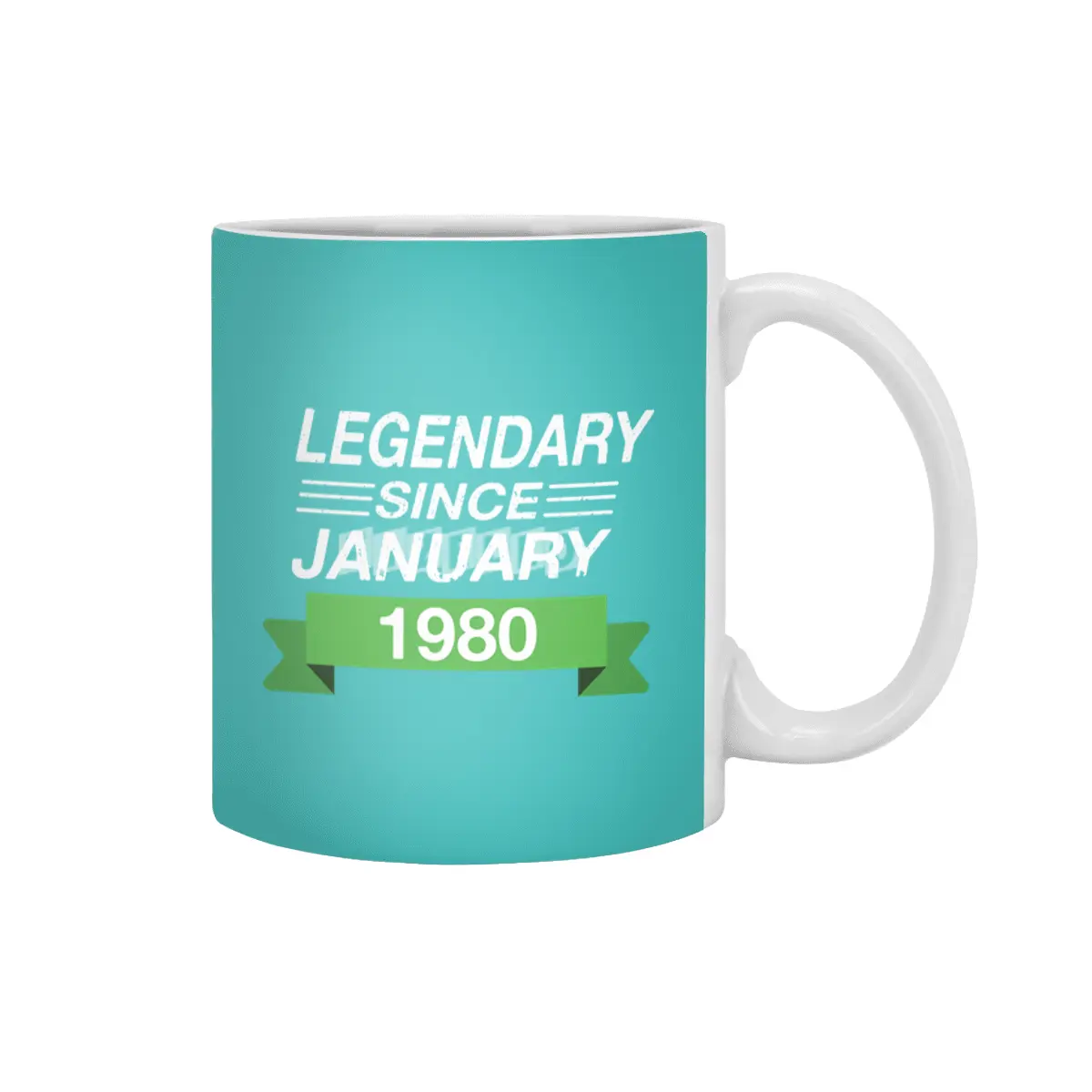 Legendary Since January 1980 Birth Month Beyaz Kupa