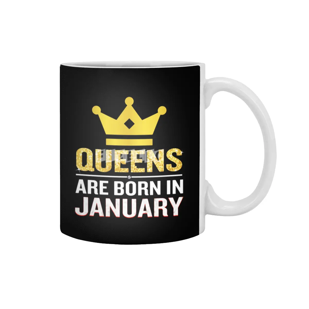 Queens Are Born In January Funny Quote Birthday Gift Beyaz Kupa