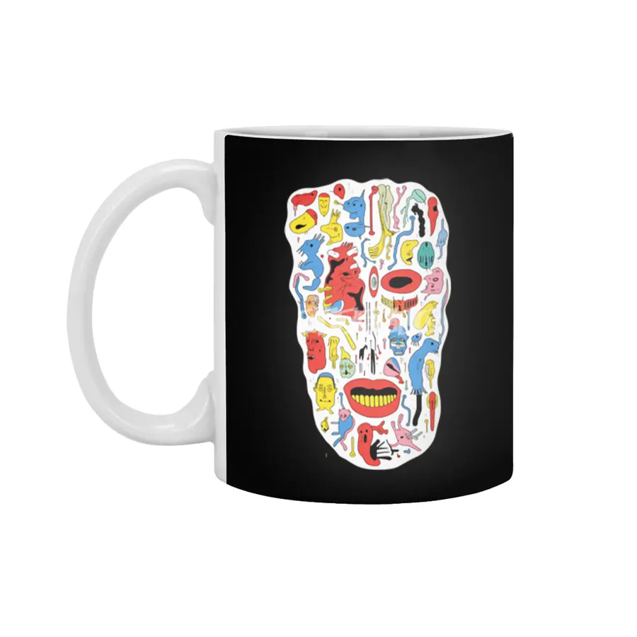 Arcane Skull Mosaic Beyaz Kupa