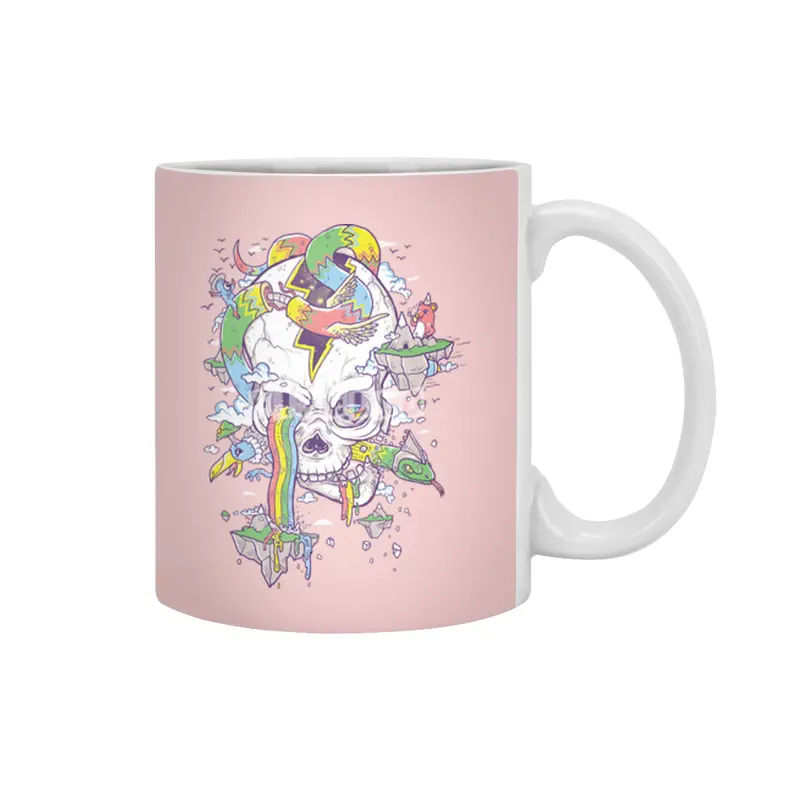 Flying Rainbow Skull Island  Beyaz Kupa