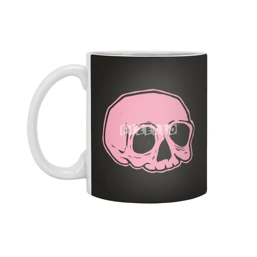 Classic Skull (PINK) Beyaz Kupa
