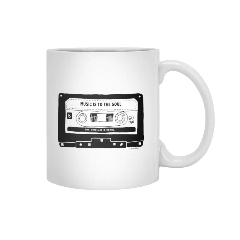 Cassette - Music is to the Soul What words are to the Mind Beyaz Kupa