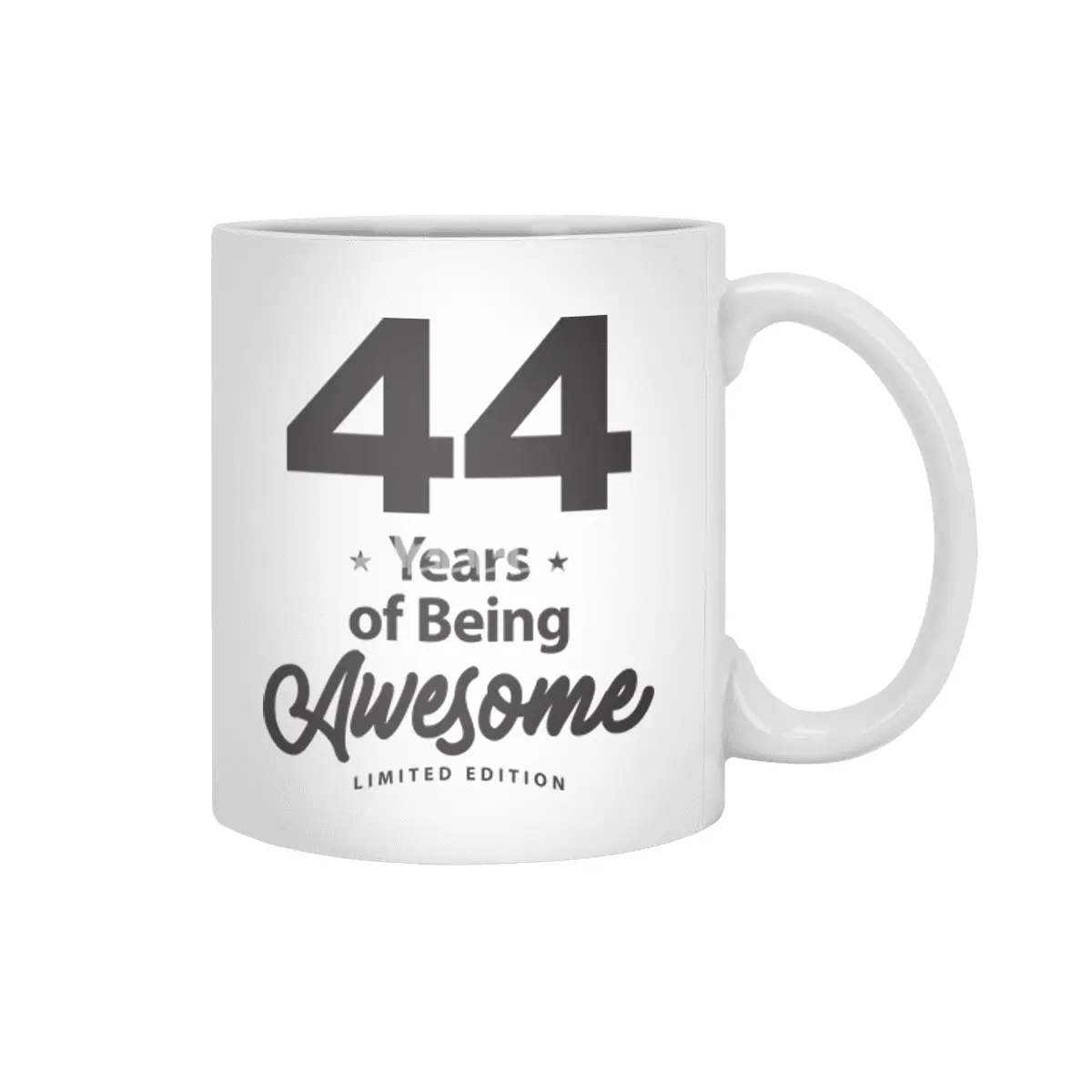44 Years Of Being Awesome 44th Birthday Beyaz Kupa