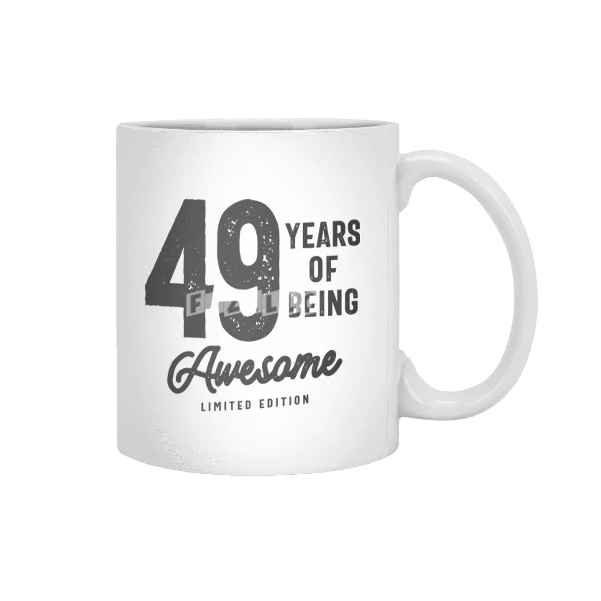 49 Years Of Being Awesome 49th Birthday Beyaz Kupa