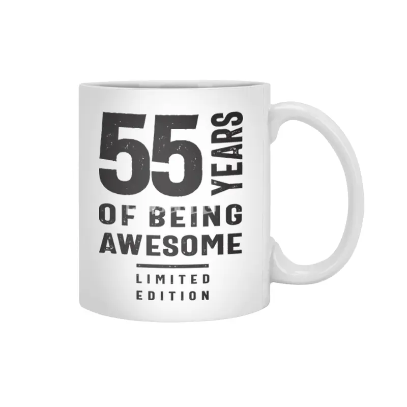 55 Years of Being Awesome - 55th Birthday Beyaz Kupa