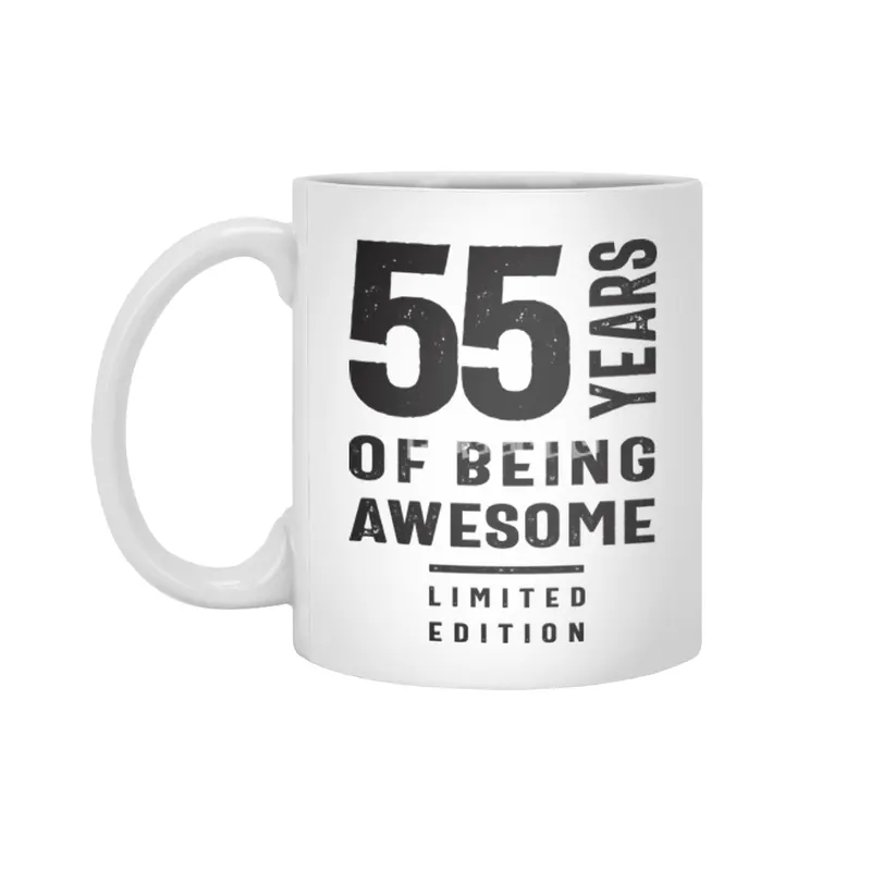 55 Years of Being Awesome - 55th Birthday Beyaz Kupa