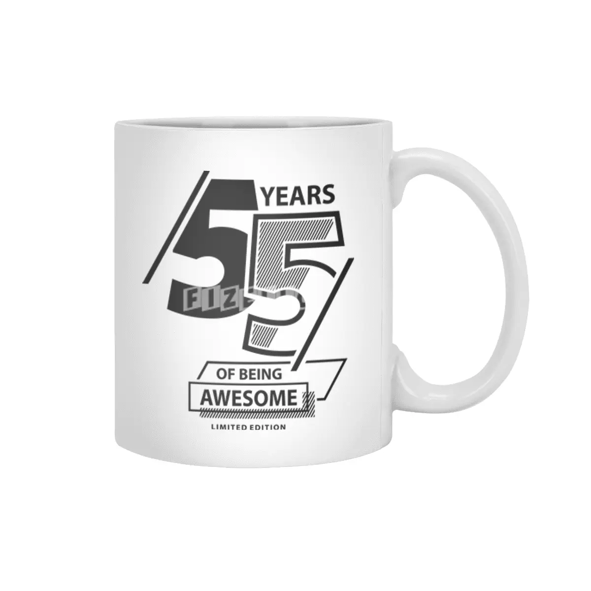 55 Years Of Being Awesome 55th Birthday Beyaz Kupa