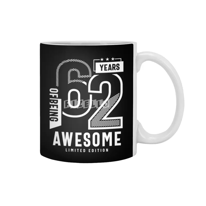 62 Years Of Being Awesome - 62nd Birthday Beyaz Kupa