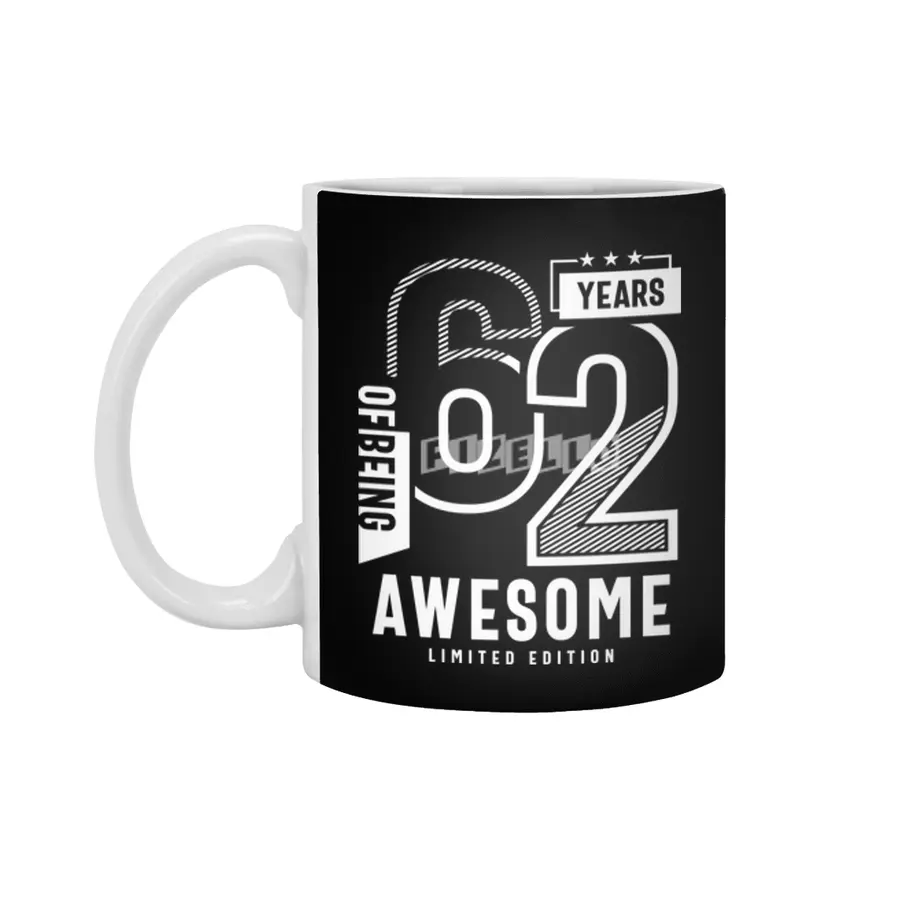 62 Years Of Being Awesome - 62nd Birthday Beyaz Kupa