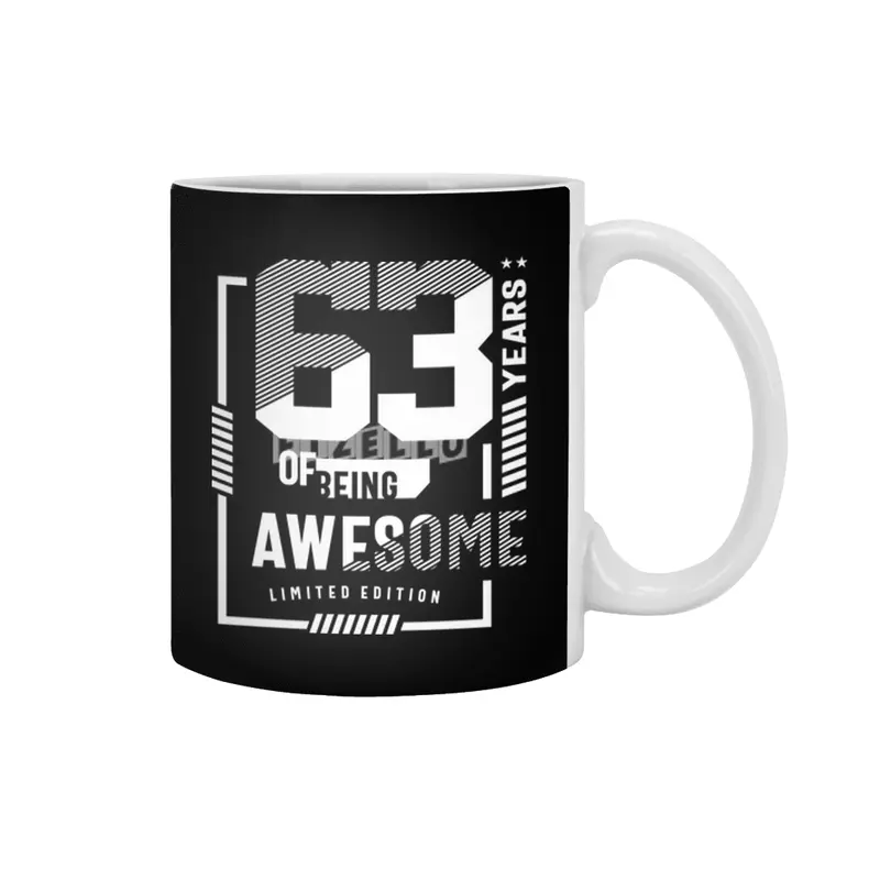 63 Years Of Being Awesome - 63rd Birthday Beyaz Kupa