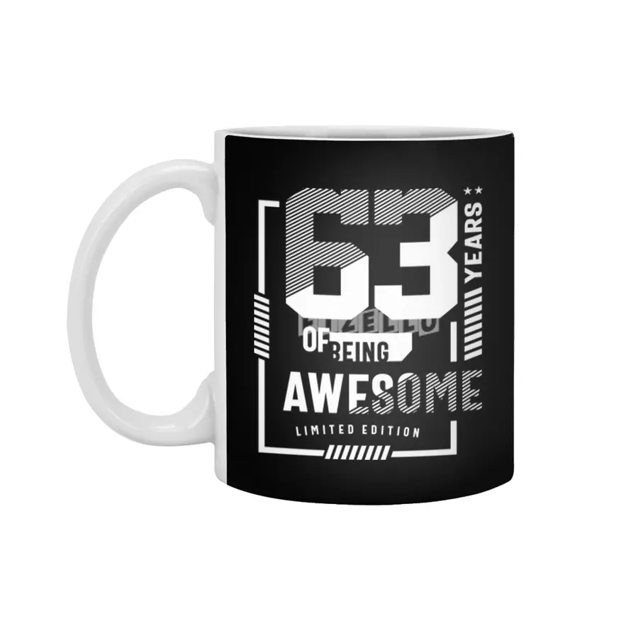 63 Years Of Being Awesome - 63rd Birthday Beyaz Kupa