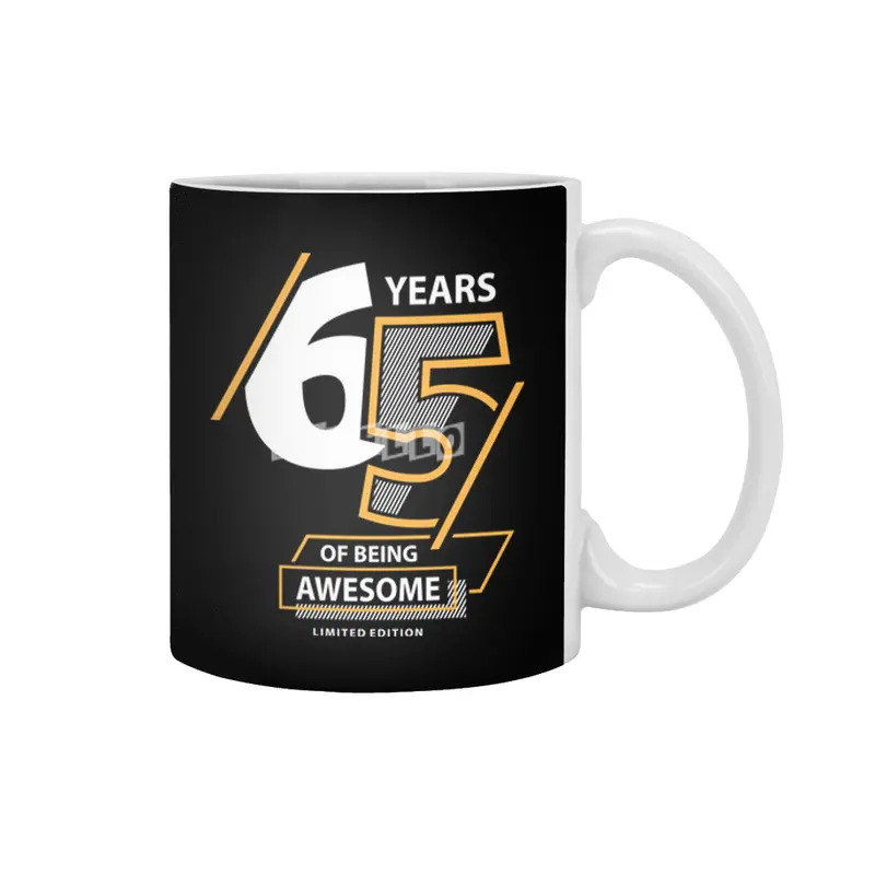 65 Years Of Being Awesome - 65th Birthday Beyaz Kupa