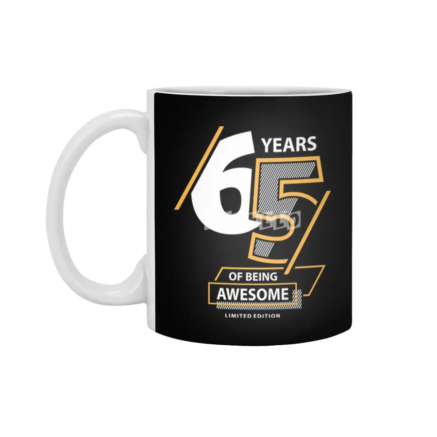 65 Years Of Being Awesome - 65th Birthday Beyaz Kupa