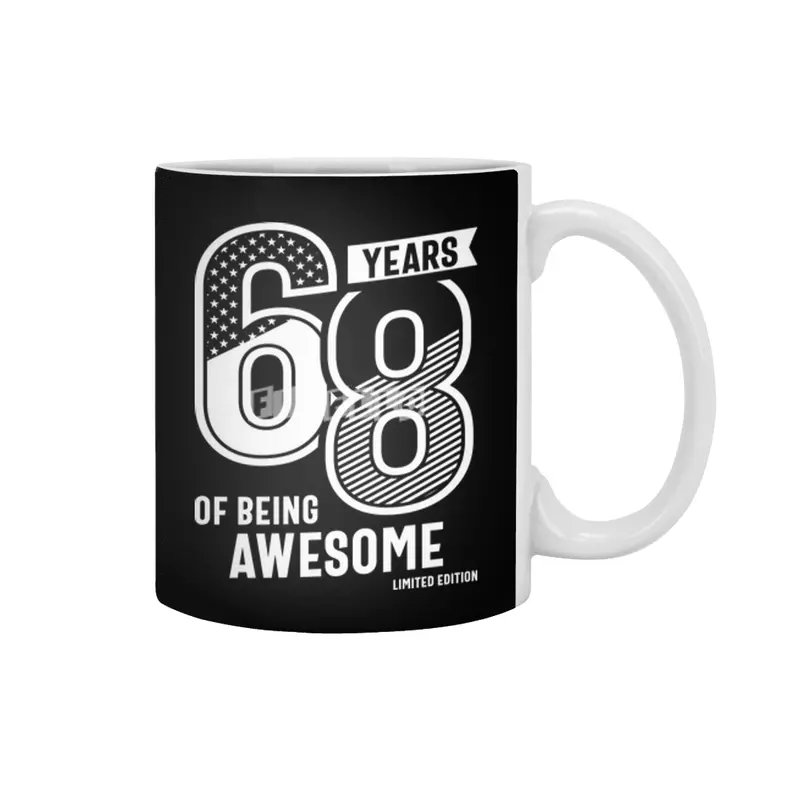 68 Years Of Being Awesome - 68th Birthday Beyaz Kupa