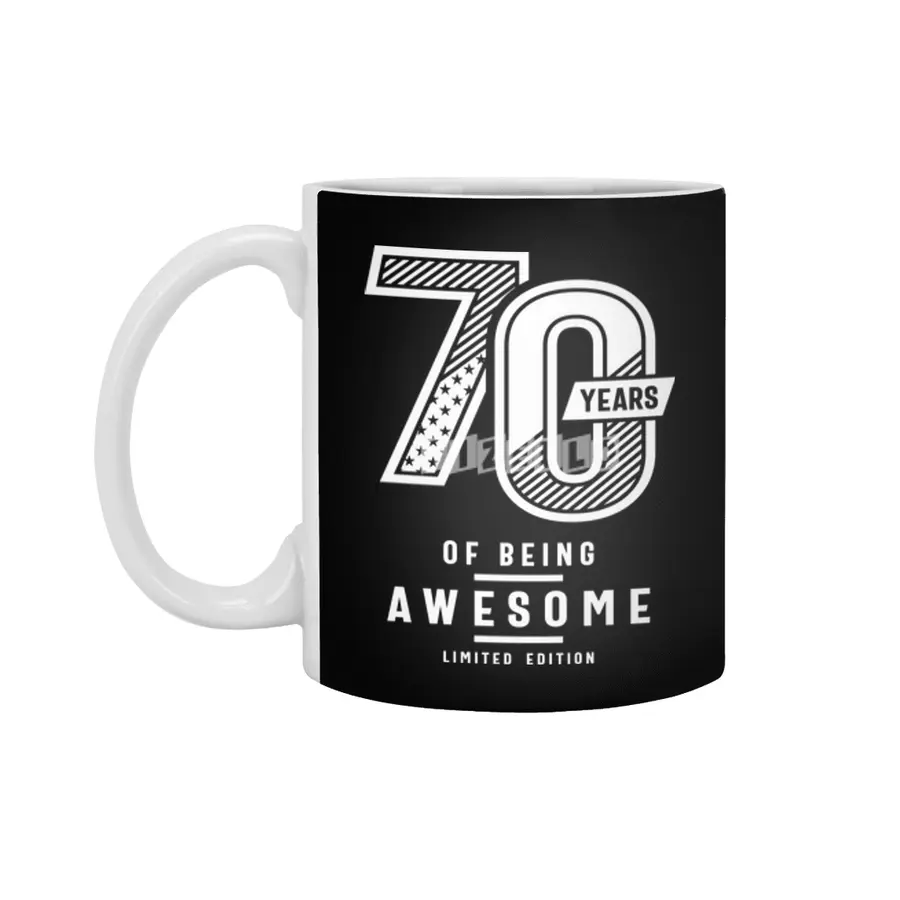 70 Years Of Being Awesome - 70th Birthday Beyaz Kupa