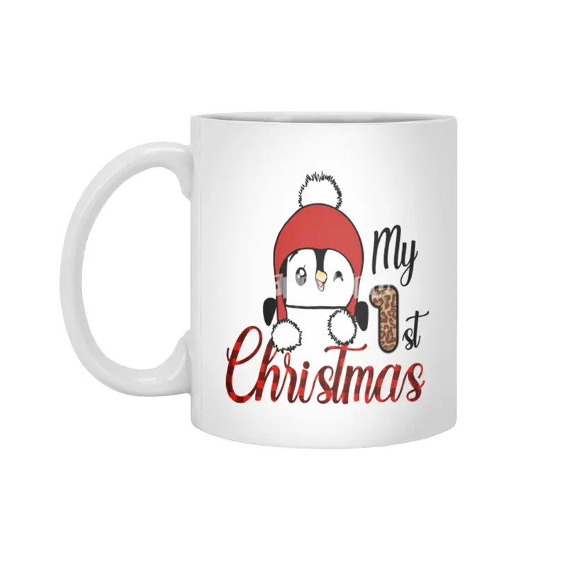 Baby Penguin My First Christmas Beyaz Kupa