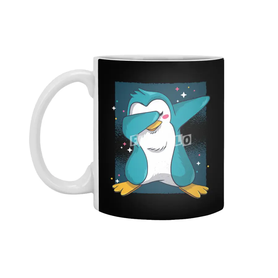 Dabbing Penguin Dab Penguin Beyaz Kupa