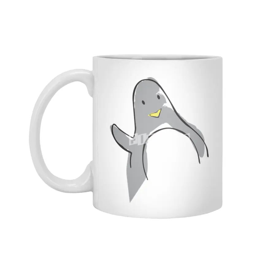 Sir Penguin Waves A Lot Beyaz Kupa