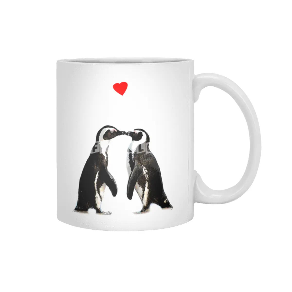 The Penguin Lovers Beyaz Kupa