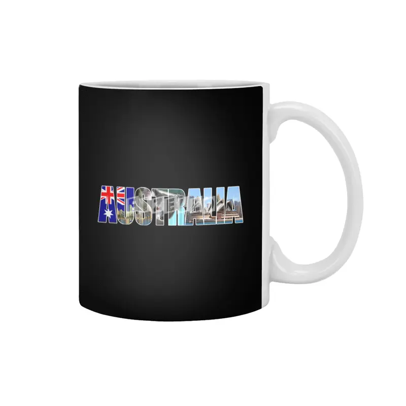 Australia Souvenir Vacation Koala Travel T Shirt Beyaz Kupa