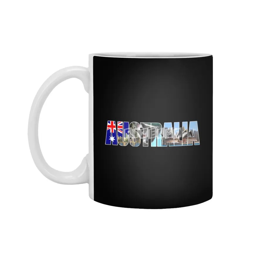 Australia Souvenir Vacation Koala Travel T Shirt Beyaz Kupa