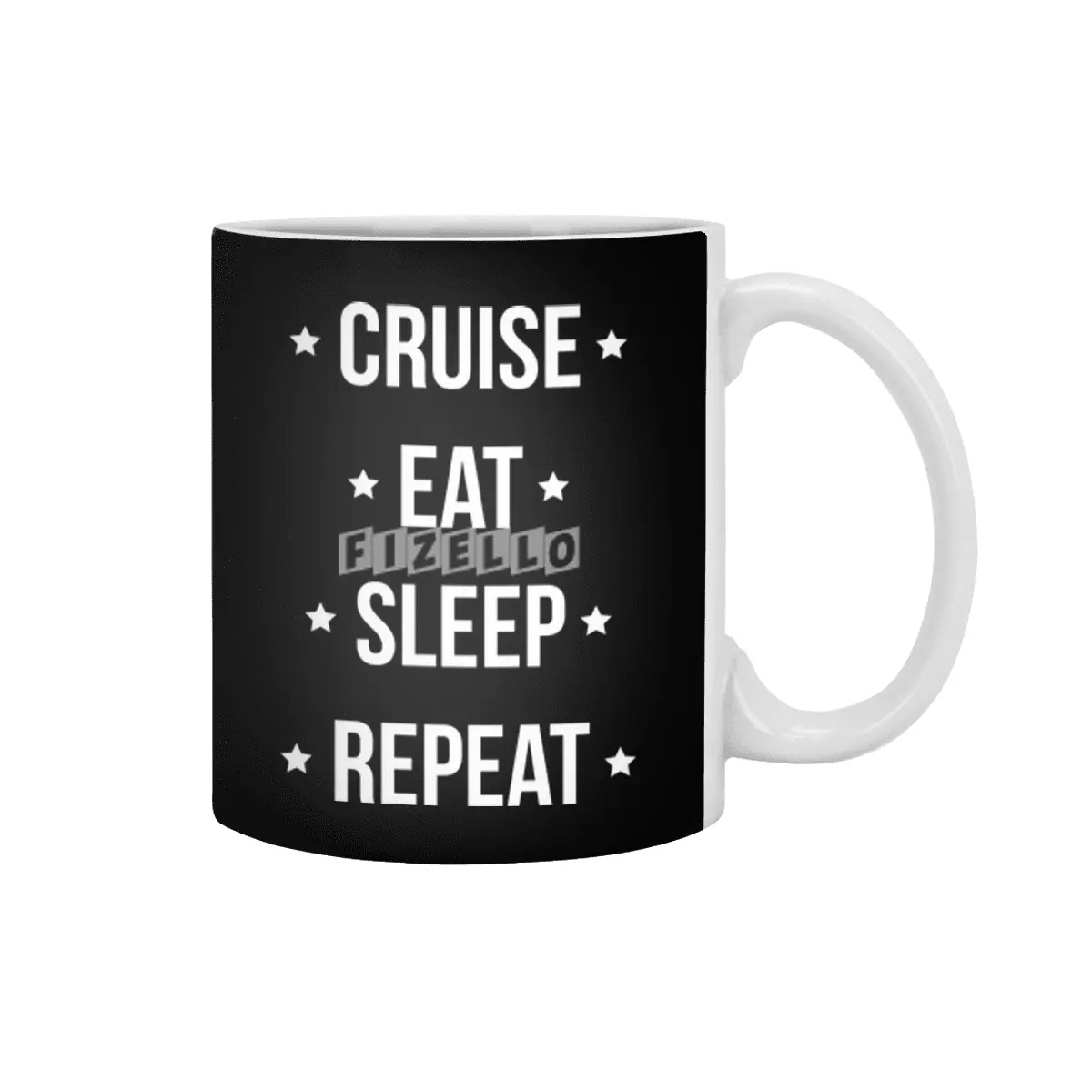 Cruise Eat Sleep Repeat Vacation Traveling  Beyaz Kupa