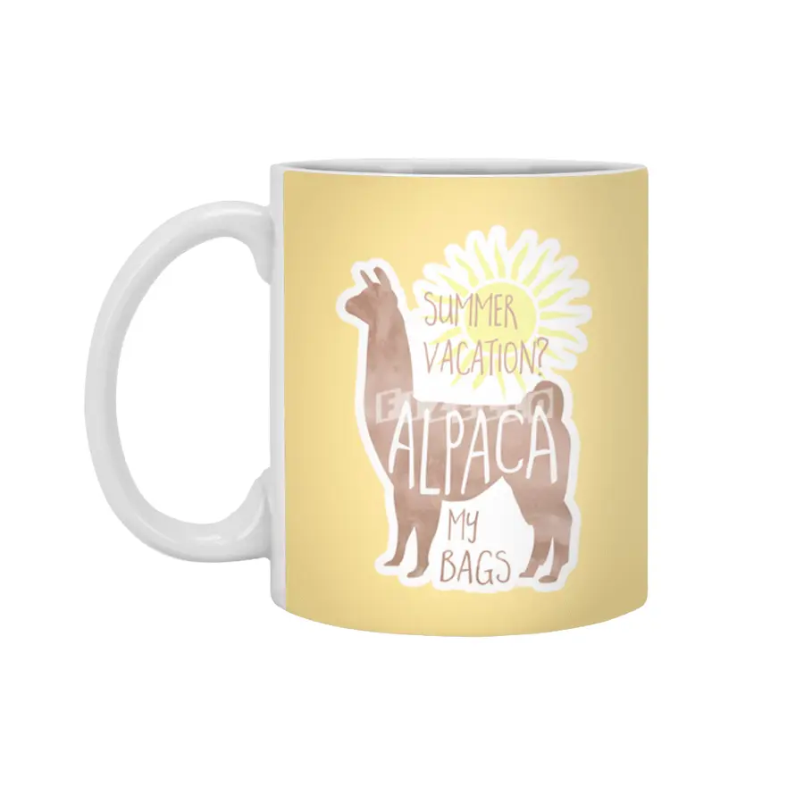 Summer Vacation? Alpaca my bags! Beyaz Kupa