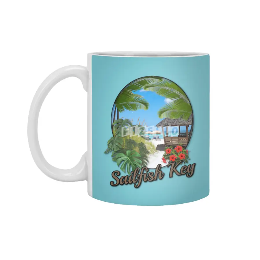 Beach Vacation at Sailfish Key Beyaz Kupa