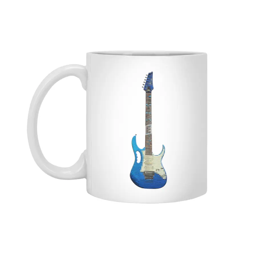 Guitar Play Black Beyaz Kupa