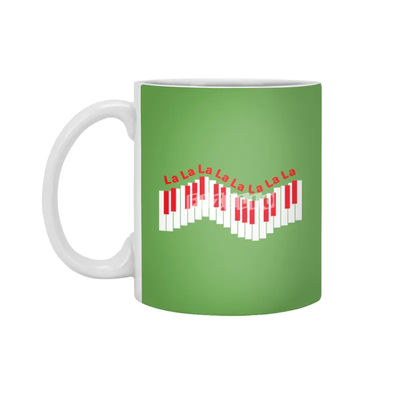 Holiday, Christmas Keyboard Piano - Red Beyaz Kupa