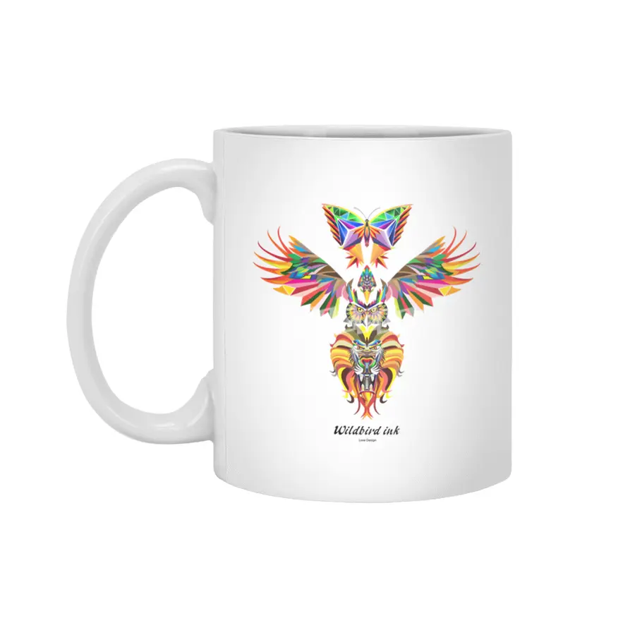 Wildbird ink - Universal Journey to enlightenment - full colour - 12x Beyaz Kupa