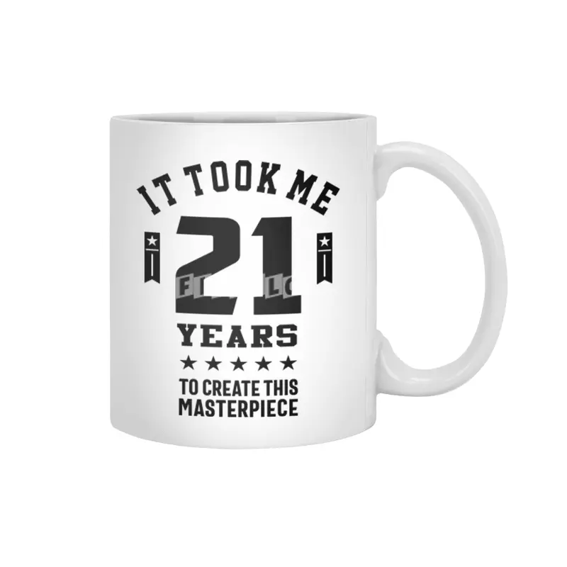 21 Year Old Gift | 21st Birthday Gift Ideas - Mens and Womens Beyaz Kupa