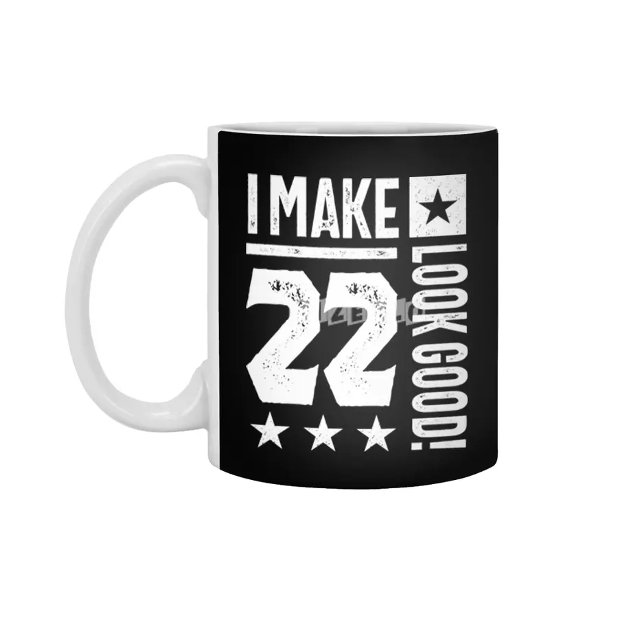 22 Year Old Gift | 22nd Birthday Gift Ideas - Mens and Womens Beyaz Kupa