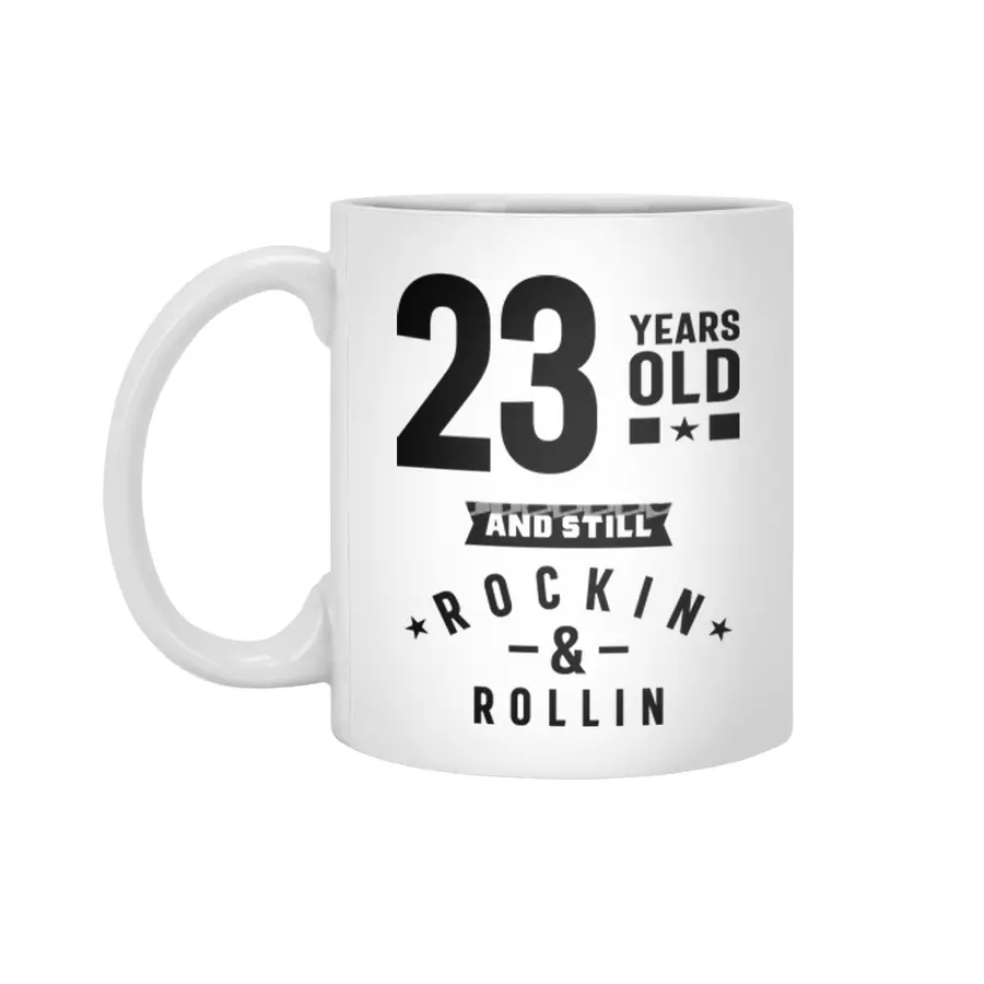 23 Year Old Gift | 23rd Birthday Gift Ideas - Mens and Womens Beyaz Kupa