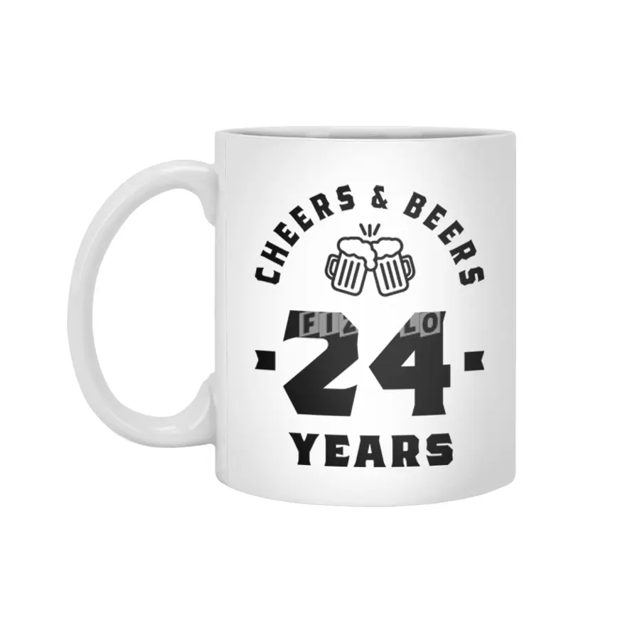 24 Year Old Gift | 24th Birthday Gift Ideas - Mens and Womens Beyaz Kupa