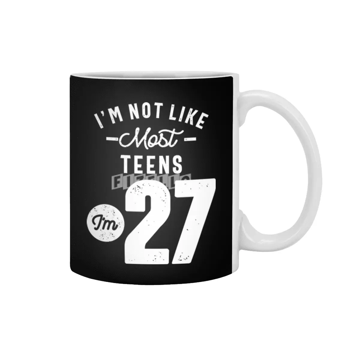 27 Year Old Gift | 27th Birthday Gift Ideas - Mens and Womens Beyaz Kupa