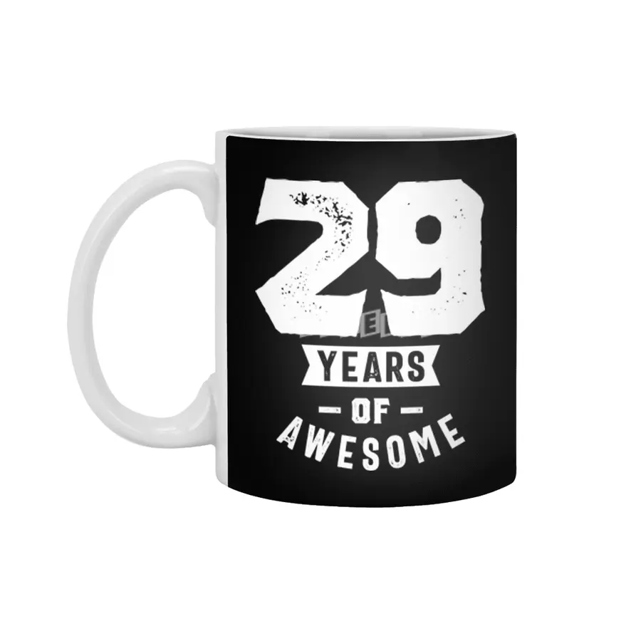 29 Year Old Gift | 29th Birthday Gift Ideas - Mens and Womens Beyaz Kupa