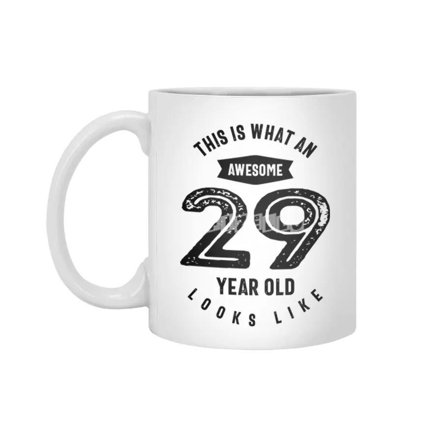 29 Year Old Gift | 29th Birthday Gift Ideas - Mens and Womens Beyaz Kupa