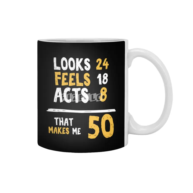 50 Years Old Birthday Gift 50 Year Old Present Beyaz Kupa