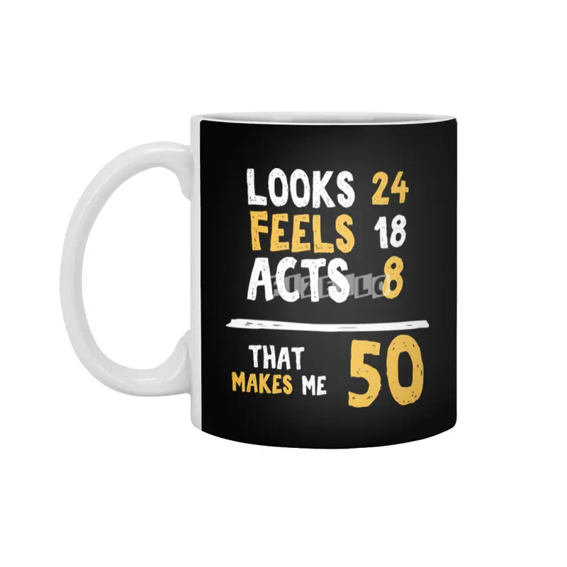 50 Years Old Birthday Gift 50 Year Old Present Beyaz Kupa